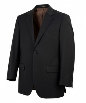 Caravelli Black Pinstripe Blazer 38S Italian Suit Jacket Business Formal Classic